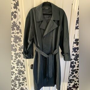 Moores,charcoal,Trench Coat,Mens,42R classic,timeless,basics,essentials,modern